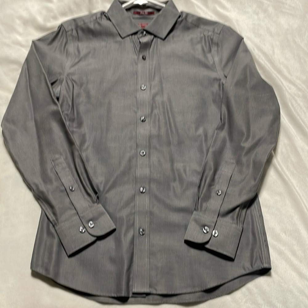 Men’s grey dress shirt size small, slim fit